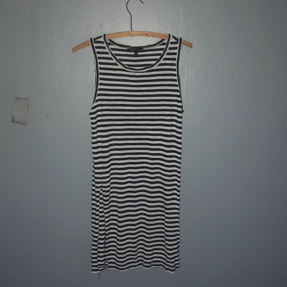 Banana republic striped dress medium